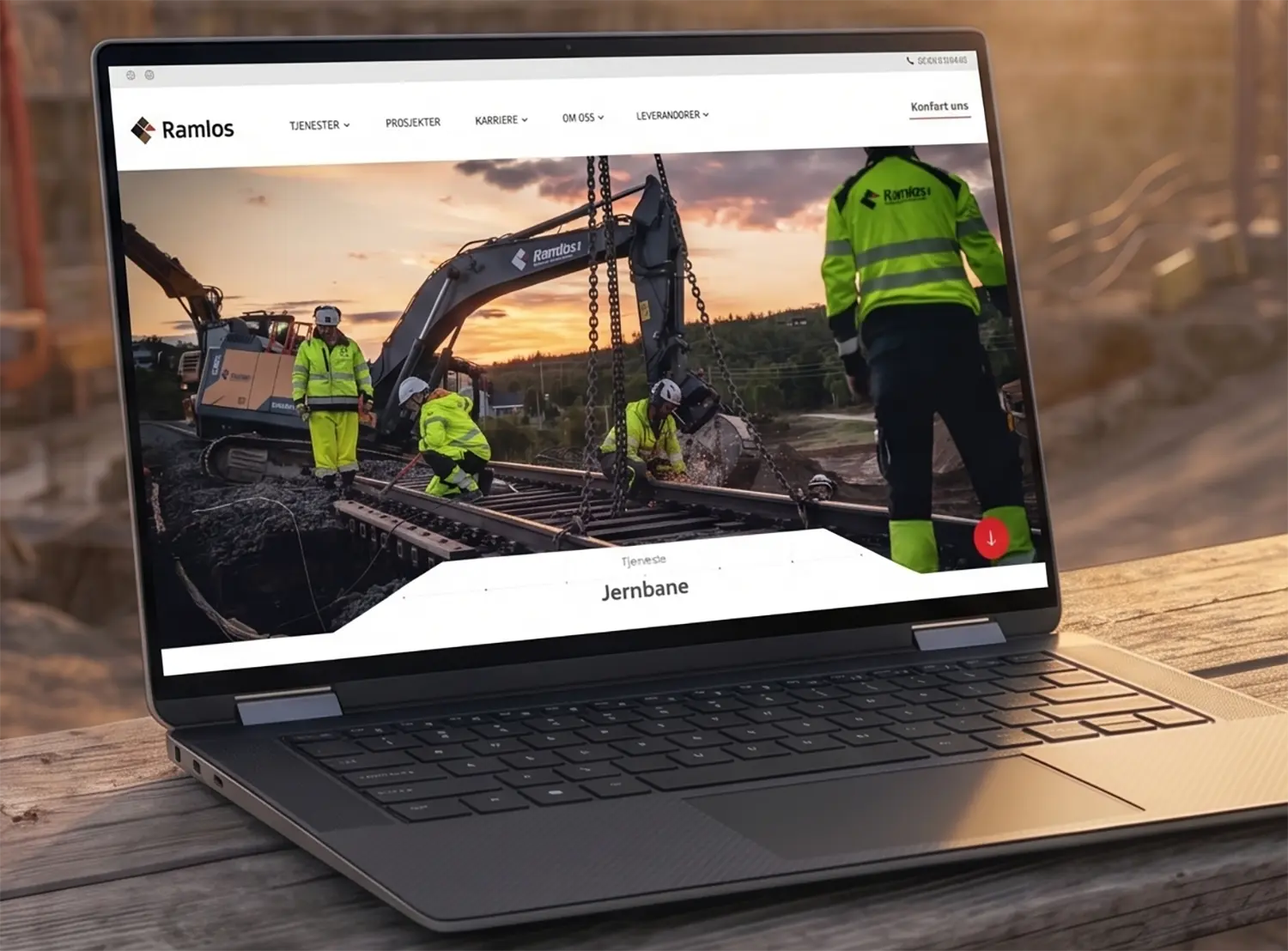 Ramlos — Visuell profil og nettside for en tradisjonsrik lokal entreprenør