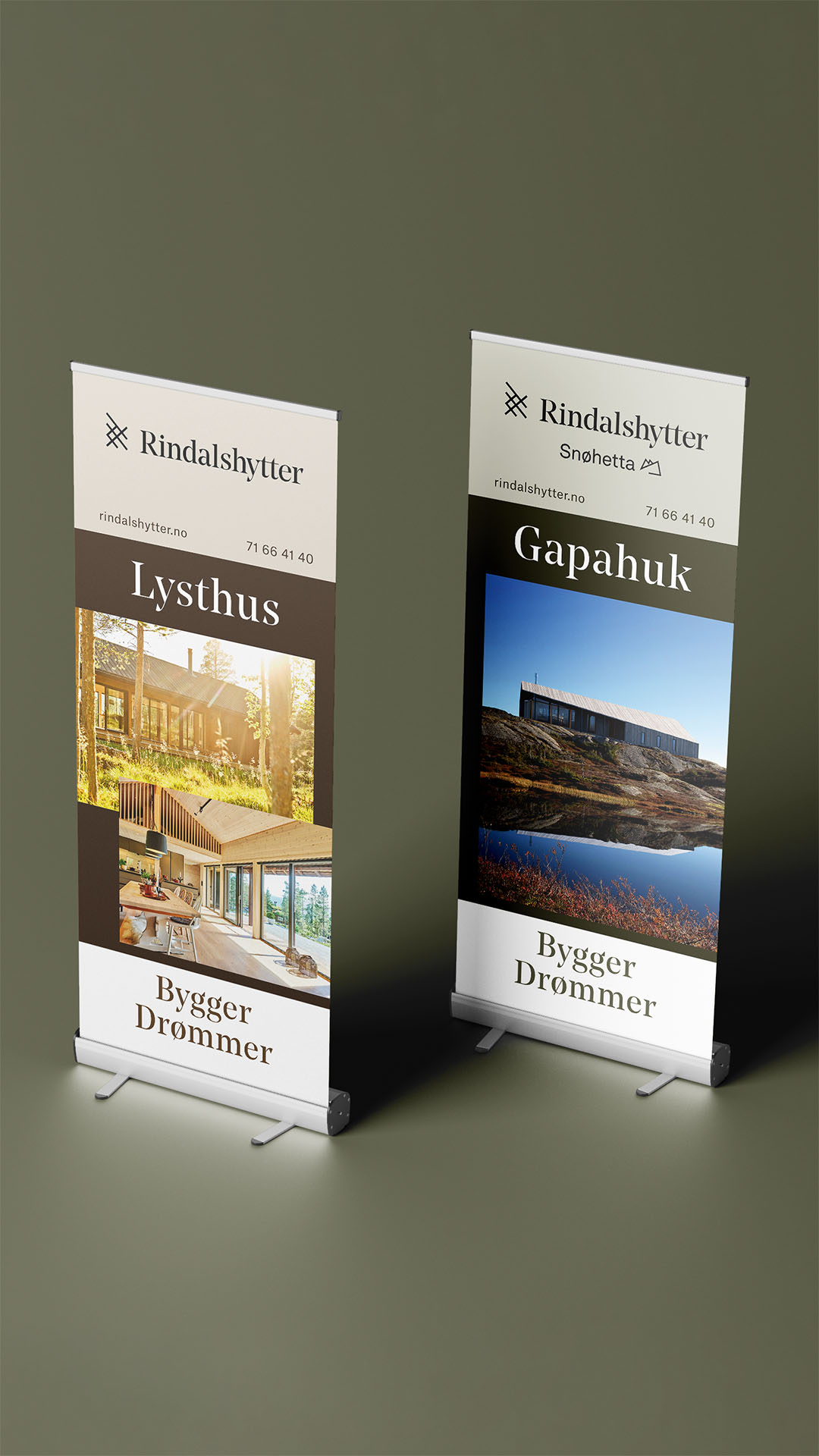 Rollup for Rindalshytter design