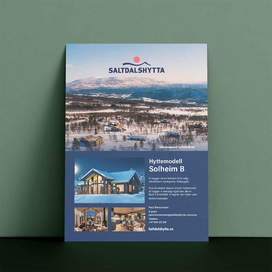 Annonse i magasin for saltdalshytta